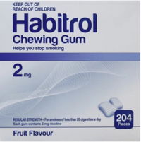 Nicotine Gum 2 mg FRUIT Flavor 204 Pieces
