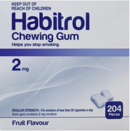 Nicotine Gum 2 mg FRUIT Flavor 204 Pieces