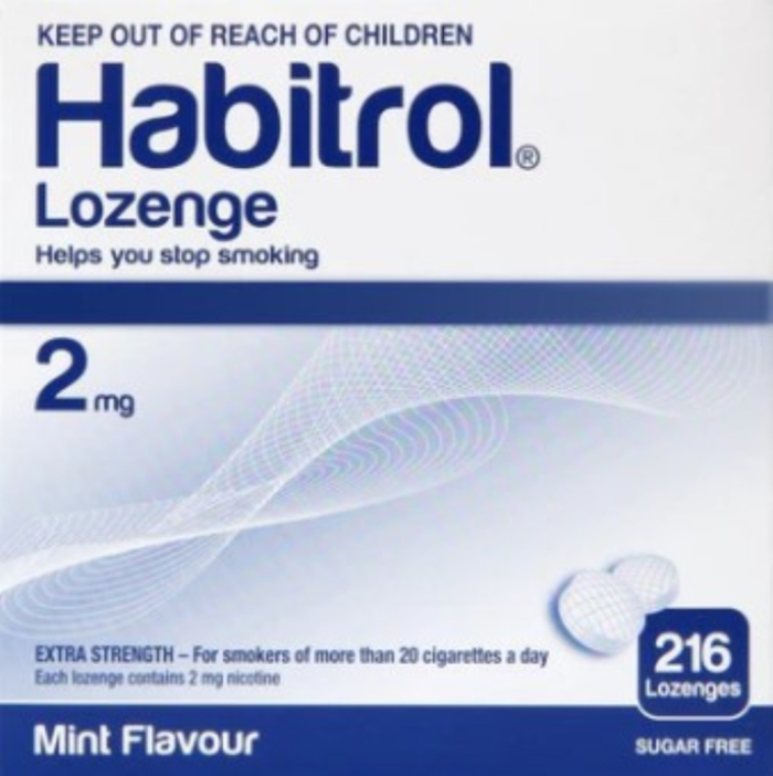Habitrol Nicotine Lozenge 2mg MINT Flavor Sugar Free 216 Pieces