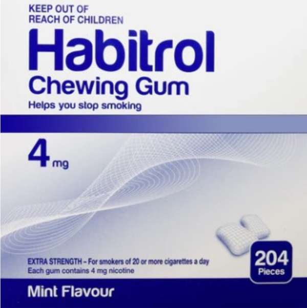 Nicotine Gum 4 mg MINT Flavor 204 Pieces