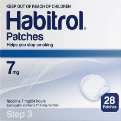 Nicotine Transdermal System Stop Smoking Aid Patches - 7mg, Step 3 - 28 Each