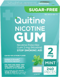 Nicotine Gum 2mg Mint, 240 Count