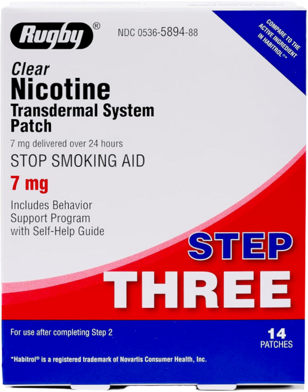 Clear Nicotine Patches 7mg: Quit Smoking Aid Step 3
