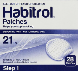 Nicotine Transdermal System Stop Smoking Aid Patches - 21mg, Step 1 - 28 Each