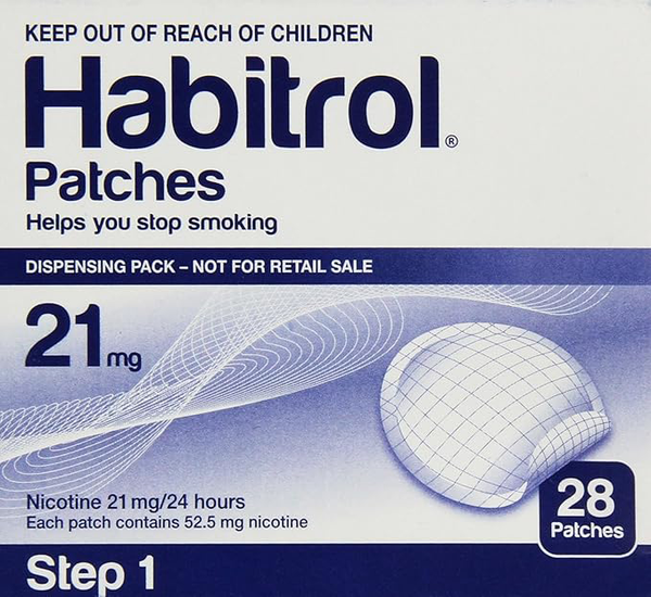 Nicotine Transdermal System Stop Smoking Aid Patches - 21mg, Step 1 - 28 Each