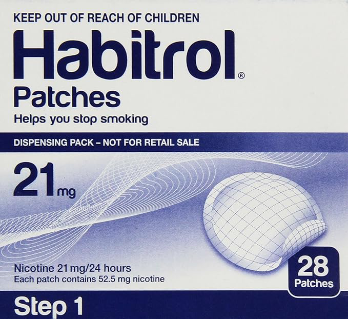 Habitrol Nicotine Transdermal System Stop Smoking Aid Patches - 21mg, Step 1 - 28 Each