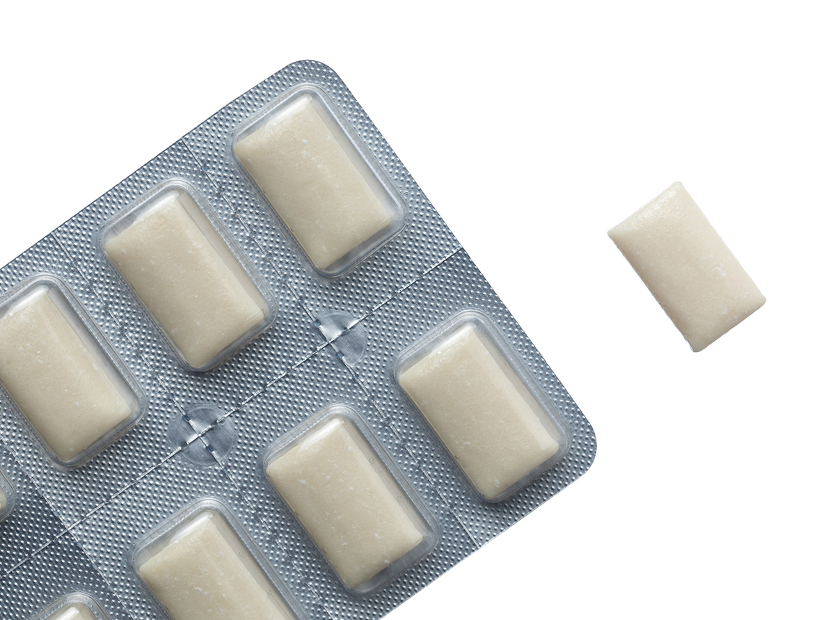 Nicotine gum blister packaging for chewable nicotine replacement options